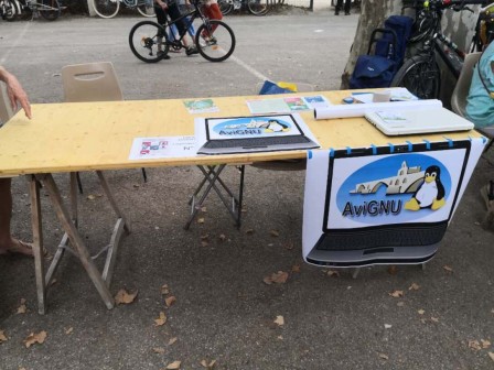 stand au forum des Associations 2024 à Avignon